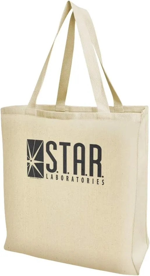 The Flash TV Series STAR Labs Logo Grocery Travel Reusable Tote Bag