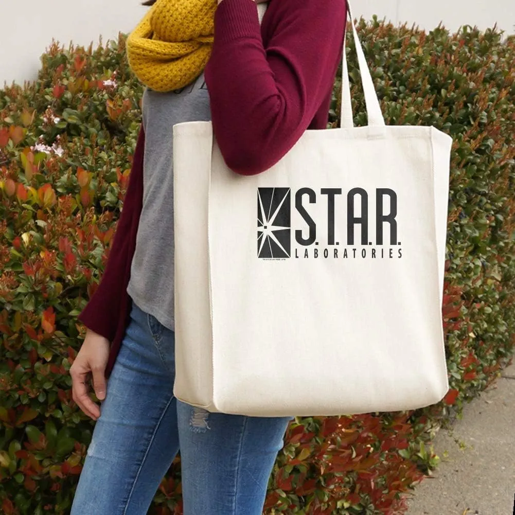 The Flash TV Series STAR Labs Logo Grocery Travel Reusable Tote Bag