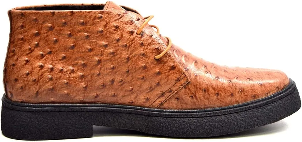 The Original British Walkers Men's Playboy High top Chukka Boot - Ostrich