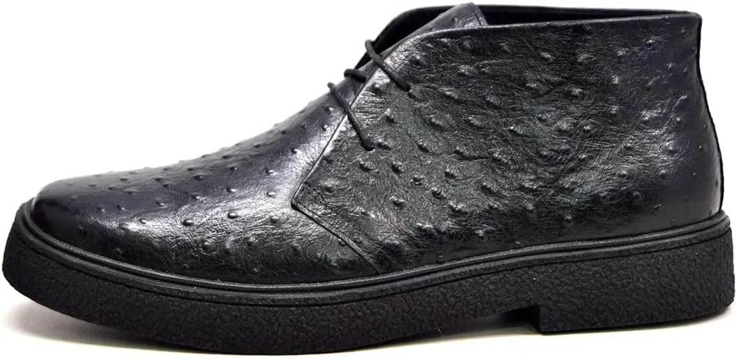 The Original British Walkers Men's Playboy High top Chukka Boot - Ostrich