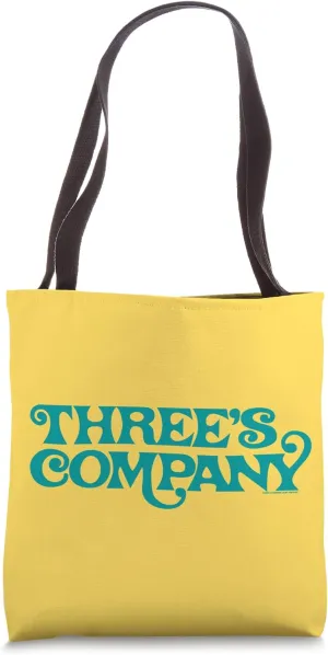 Three's Company Retro Sitcom Show Logo Tote Bag
