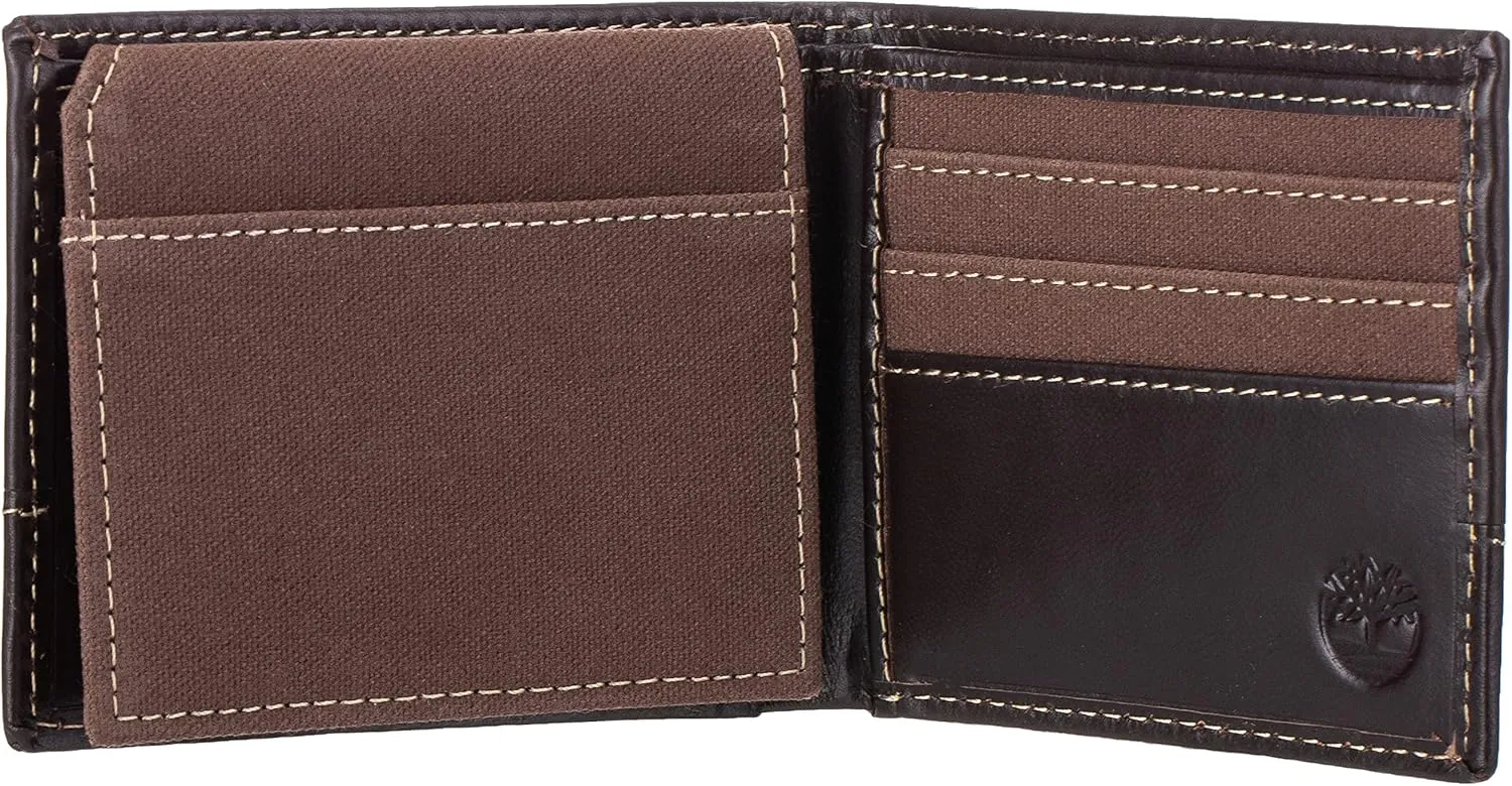 Timberland Men's Baseline Canvas Passcase, Brown, One Size