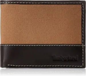 Timberland Men's Baseline Canvas Passcase, Khaki, One Size