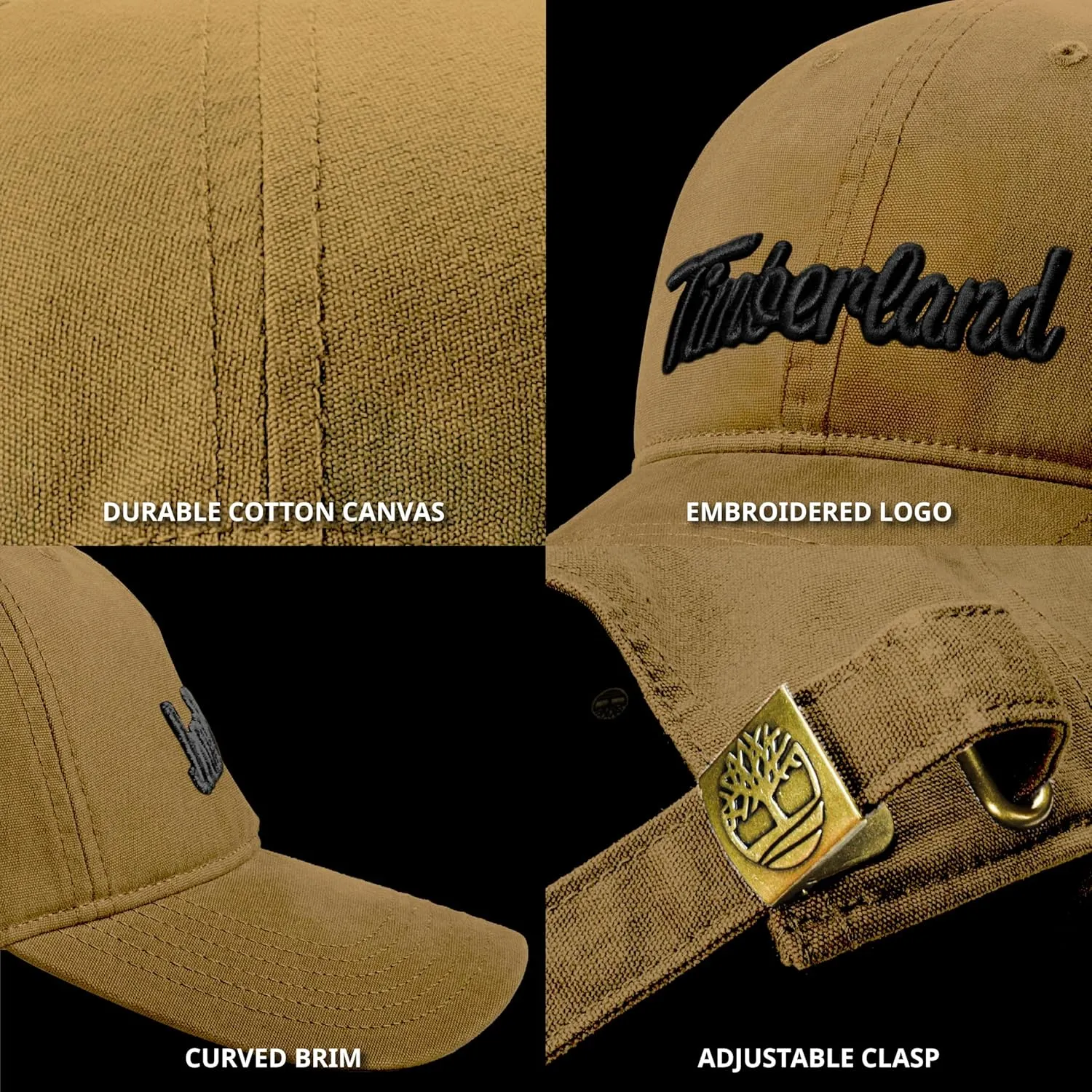 Timberland Midland Beach Men's Baseball Cap, Soft Cotton, Adjustable, Lightweight & Stylish Hat for Outdoor Activities