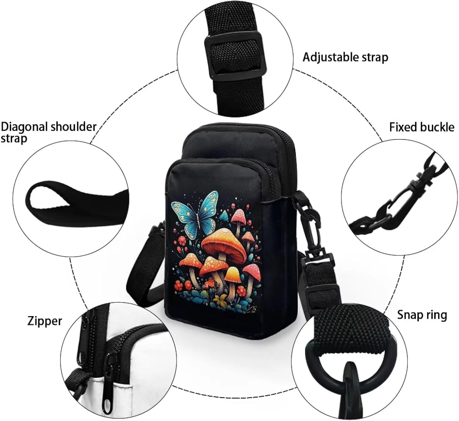 Toddler Crossbody Bag Kids Messenger Bag Over Shoulder Purse