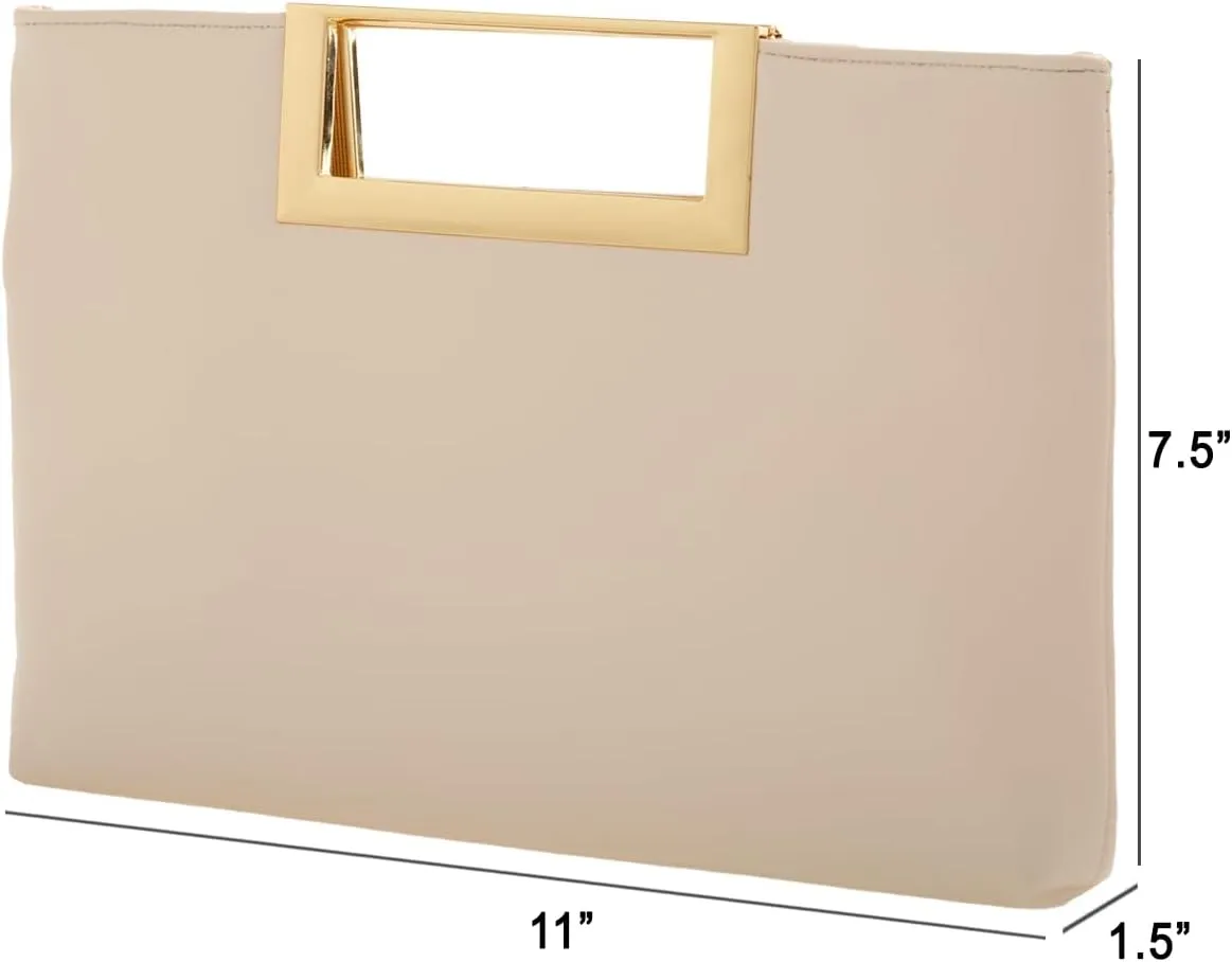 Top Handle Clutch Purses for Women Evening/Formal, Fashion PU Leather Purse for Prom, Cocktail, and Wedding,