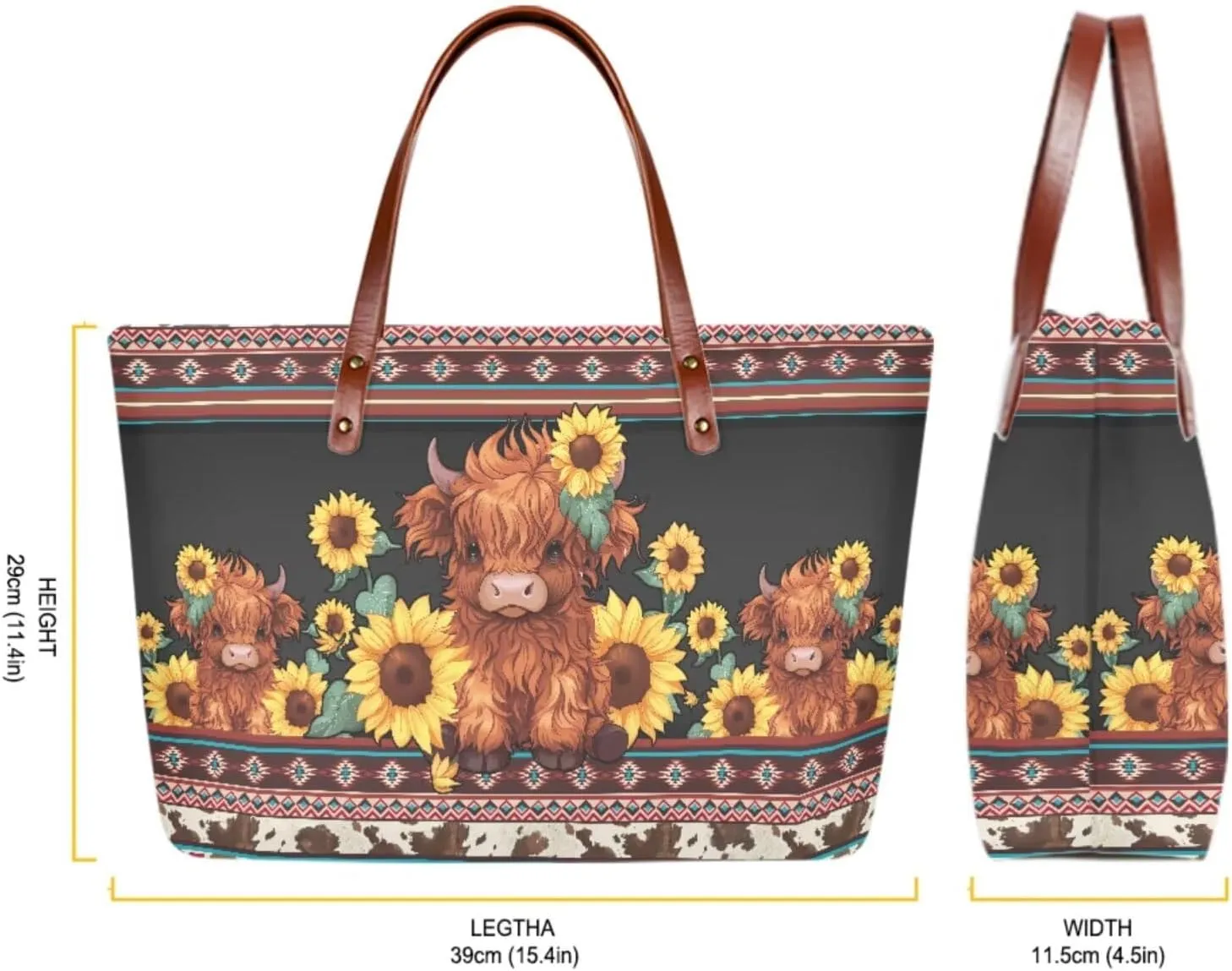 Top Handle Purse for Women, Large Tote Handbag With PU Wallet Set