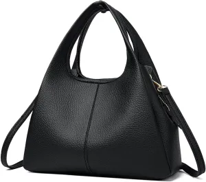 Top Handle Purses for Women Satchel Purses PU Leather Crossbody Bag Trendy Shoulder Bag
