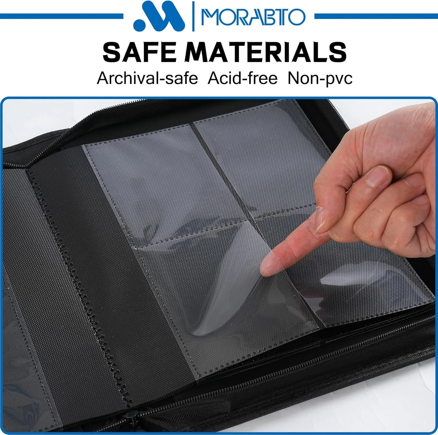 Toploader Binder, Holds 128 Top Loaders,4 Pocket Top Loader Binders for 3" x 4" Rigid Cards,Card Album Folder for Hard Plastic Top Loaders