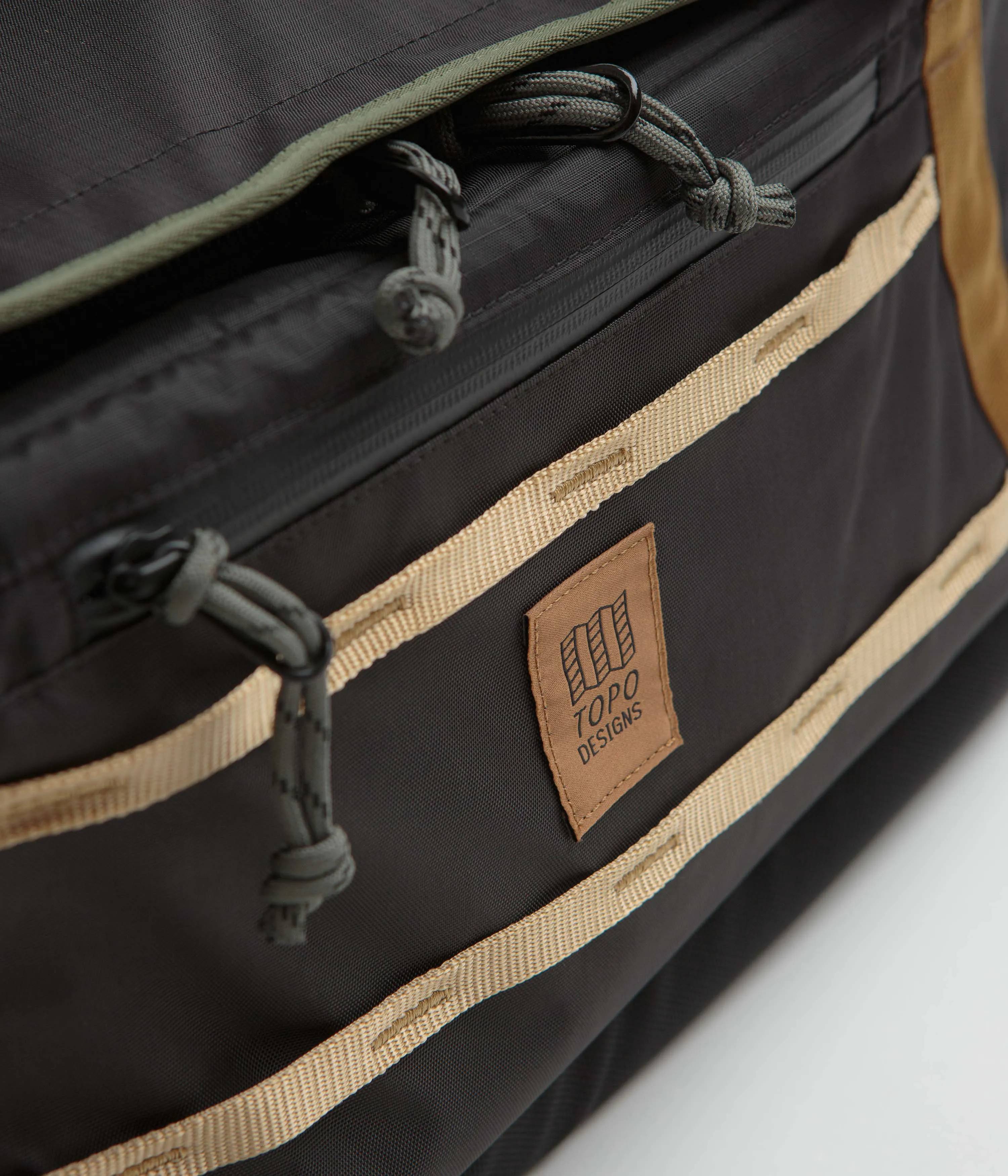 Topo Designs Mountain 40L Duffel Bag - Black / Neutral