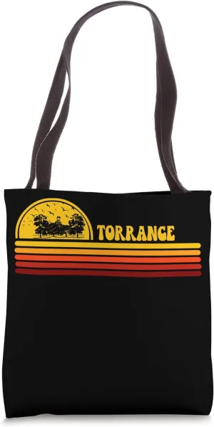 Torrance Vintage Sunset Logo Retro City Tote Bag