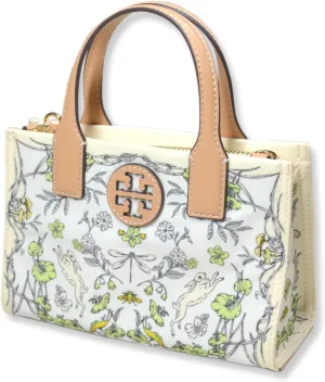 Tory Burch Womens Mini Nylon Tote Bag with Gold-Tone Hardware and Shoulder Strap,