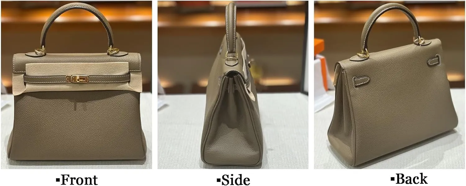 Tote Bag for Women, Genuine Leather Top Handle Handbag, Fashion Vintage Shoulder Bag, Crossbody, With 2 strap.