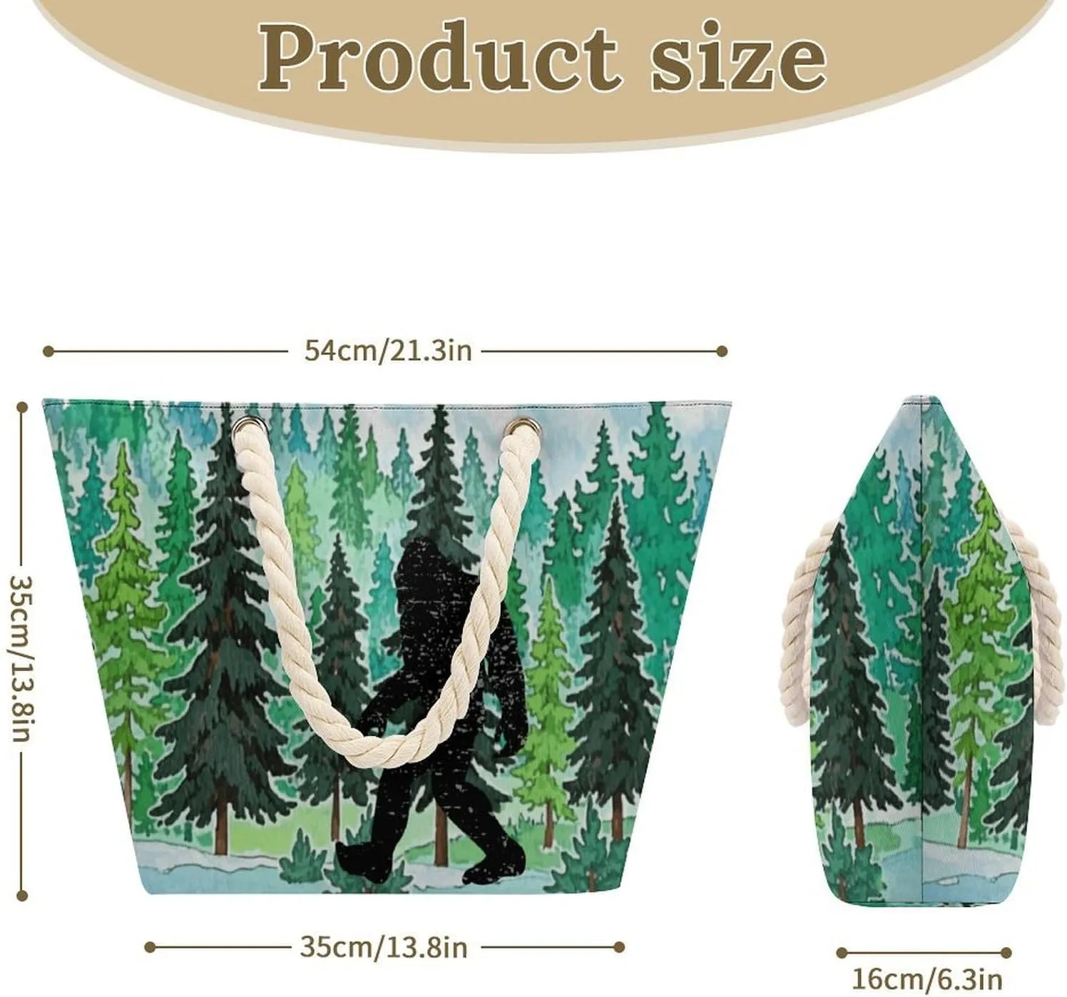 Tote Bag Large Handles Beach Bag with Zipper for Shopping Groceries Travel Outdoors Swim Pool Bag