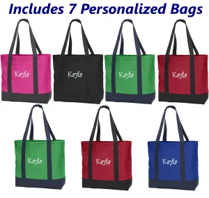 Tote with Bridal Bridesmaid Bags, Tote Tote Gift, Wholesale Embroidered Bulk Tote Fast delivery Bags, Name, Satisfied Gift Personalized Party Bags,