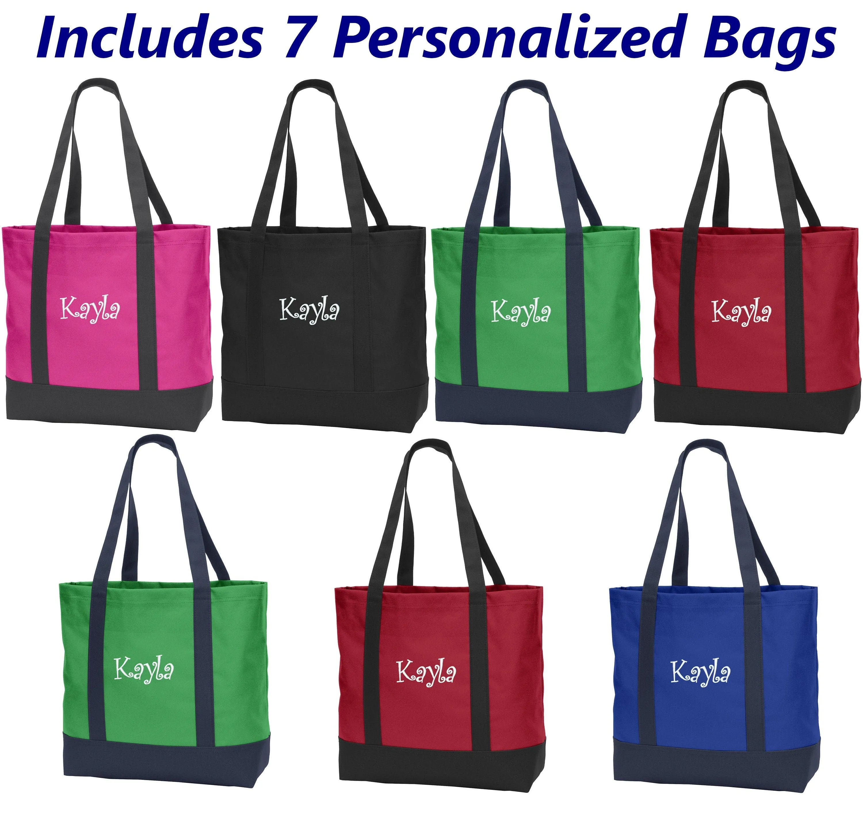 Tote with Bridal Bridesmaid Bags, Tote Tote Gift, Wholesale Embroidered Bulk Tote Fast delivery Bags, Name, Satisfied Gift Personalized Party Bags,