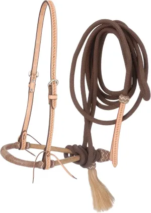 Tough 1 Basket Weave Bosal Hanger, Brown