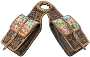 Tough1 Printed Leather Horn Bag