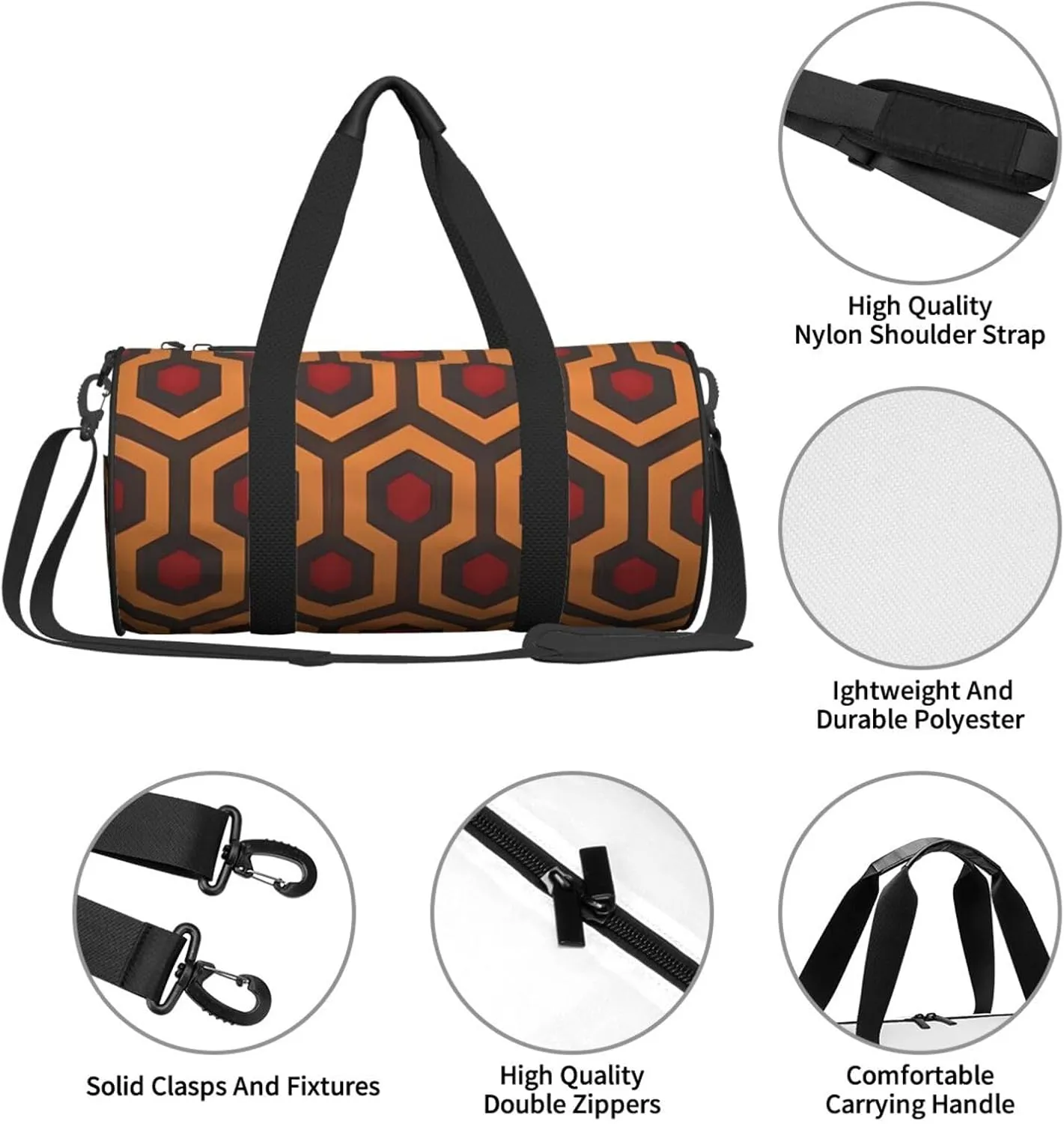 Travel Bag For Women,Shining Overlook Print Personal Item Duffle Bags,Weekend Travel Duffel Tote Bag,Travel Sport Gym Bag For Men,Airplane Travel Essentials For Flying