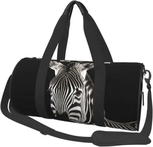 Travel Bag For Women,Zebra Print Personal Item Duffle Bags,Weekend Travel Duffel Tote Bag,Travel Sport Gym Bag For Men,Airplane Travel Essentials For Flying