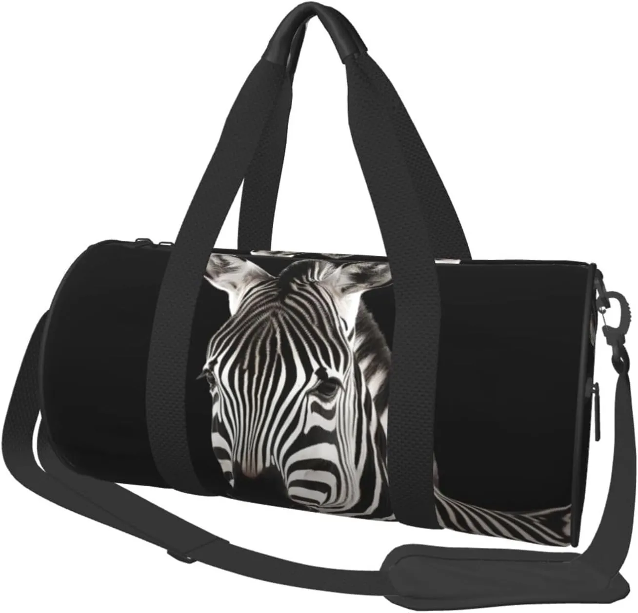 Travel Bag For Women,Zebra Print Personal Item Duffle Bags,Weekend Travel Duffel Tote Bag,Travel Sport Gym Bag For Men,Airplane Travel Essentials For Flying