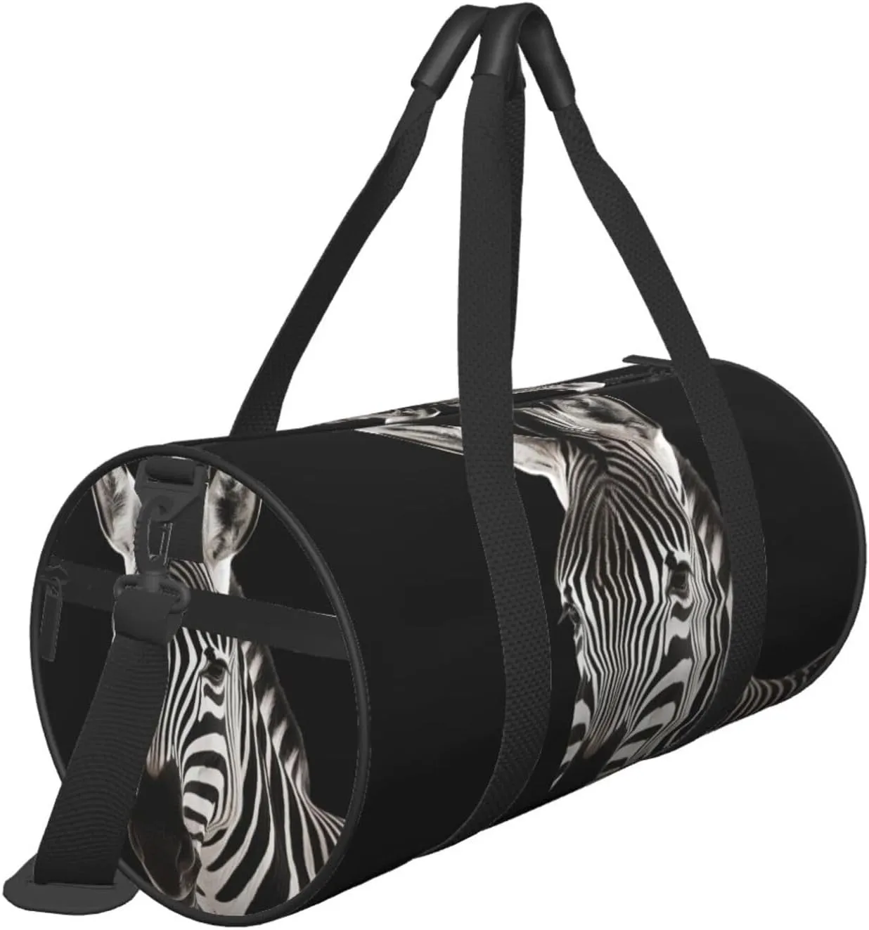 Travel Bag For Women,Zebra Print Personal Item Duffle Bags,Weekend Travel Duffel Tote Bag,Travel Sport Gym Bag For Men,Airplane Travel Essentials For Flying