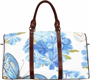 Travel Bags For Women Butterflies Blue And Yellow Women Travel Essentials Sport Gym Bag Hospital Bag For Labor And Delivery, Waterproof Overnight Bag Luggage Bag(Type-2,18.62"x 8.5"x 9.65")