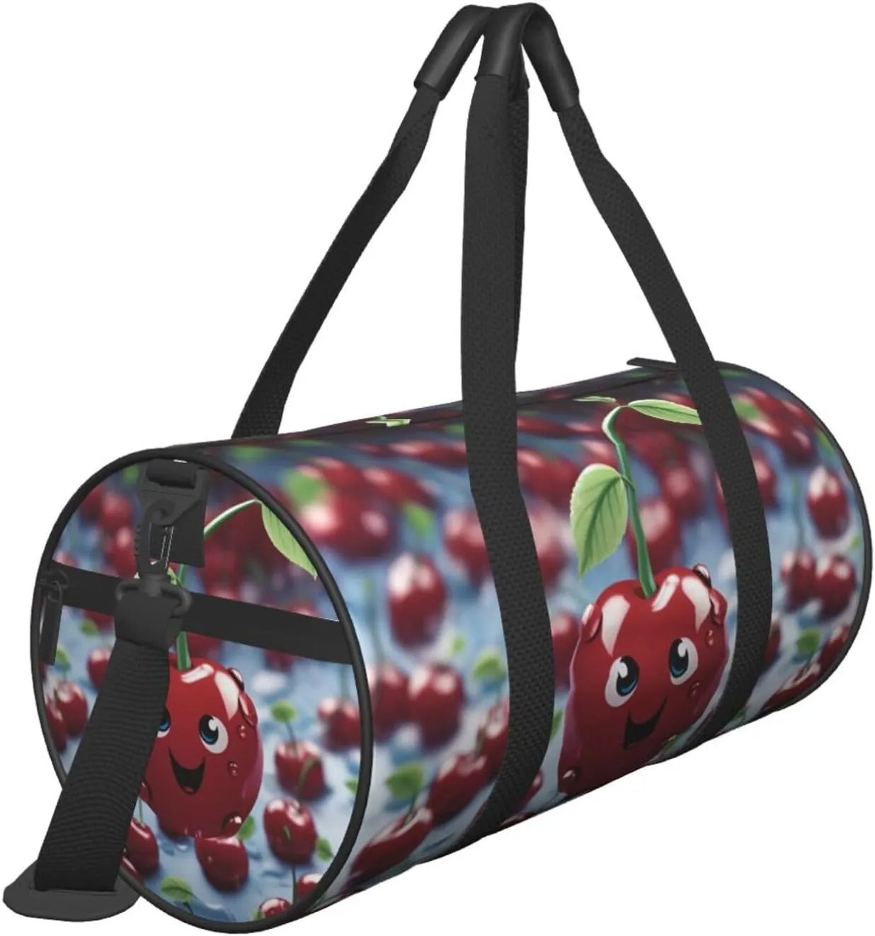 Travel Duffel Bag Cartoon Cherry Weekender Overnight Bag For Men Women Large Capacity Sports Gym Bag Canvas Carry On Tote Bags For Travel Yoga