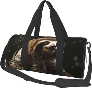 Travel Duffel Bag Cycling Sloth Weekender Overnight Bag For Men Women Large Capacity Sports Gym Bag Canvas Carry On Tote Bags For Travel Yoga