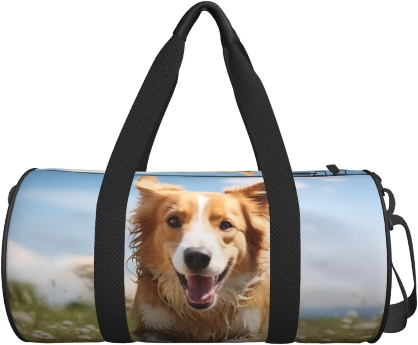 Travel Duffel Bag Dog Running Weekender Overnight Bag For Men Women Large Capacity Sports Gym Bag Canvas Carry On Tote Bags For Travel Yoga