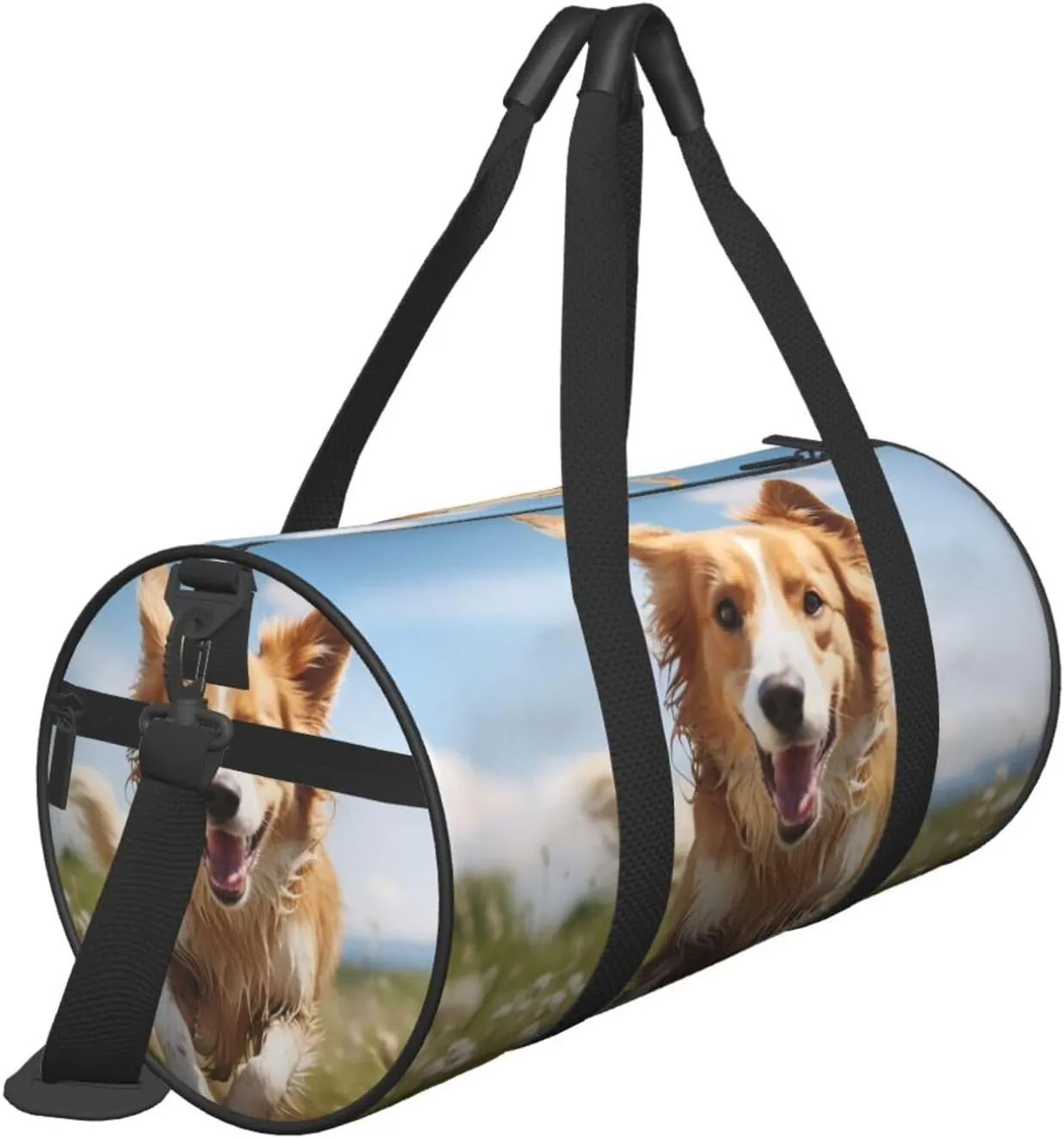 Travel Duffel Bag Dog Running Weekender Overnight Bag For Men Women Large Capacity Sports Gym Bag Canvas Carry On Tote Bags For Travel Yoga