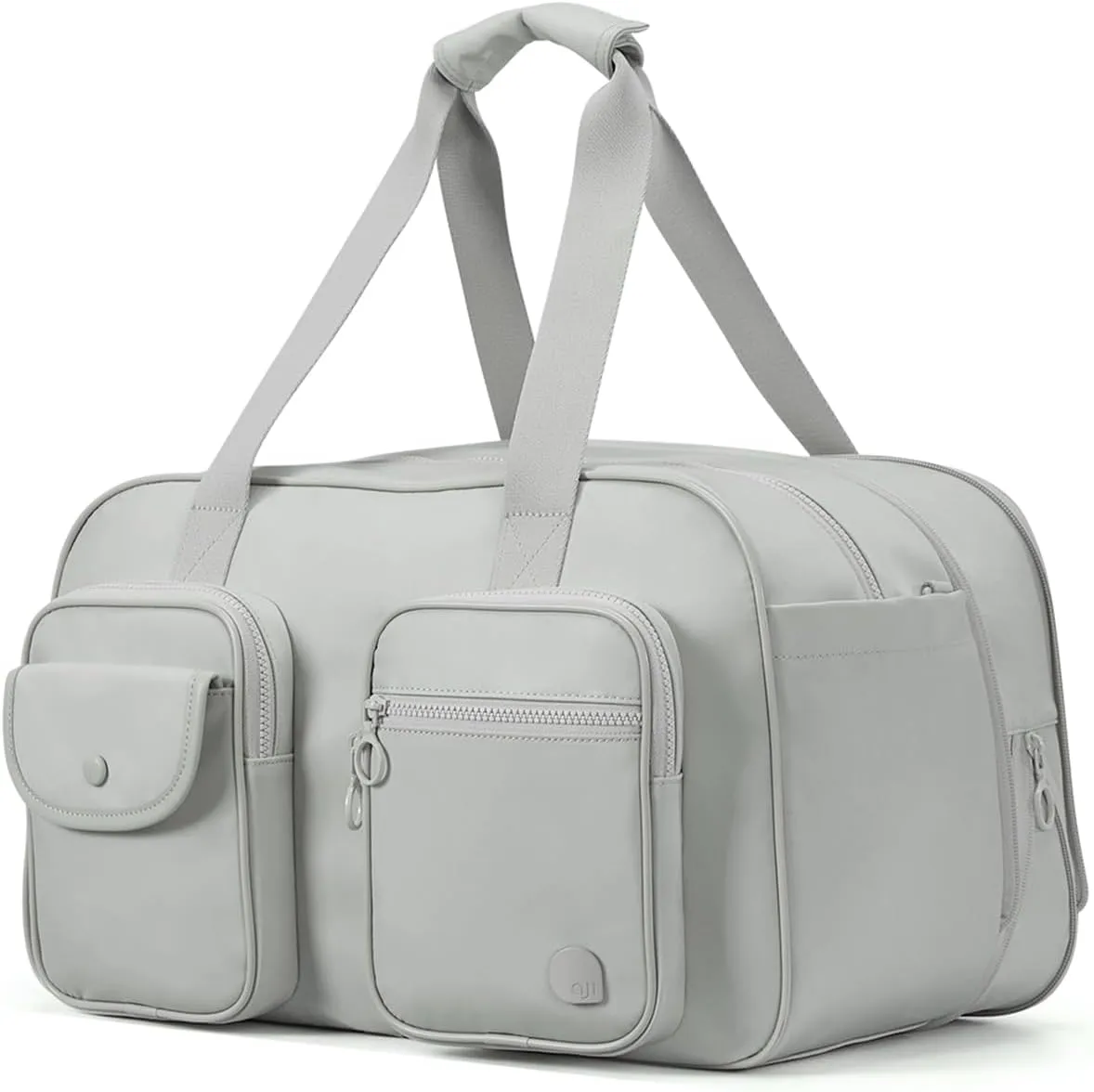 Travel Duffel Bag, Expandable Duffle Bag for Travel with Wet Pocket, Carry on Weekender Bags for Men Women, Large Capacity & Water Resistant Gym Duffel Bag Sport Bag (Gray, Plus)