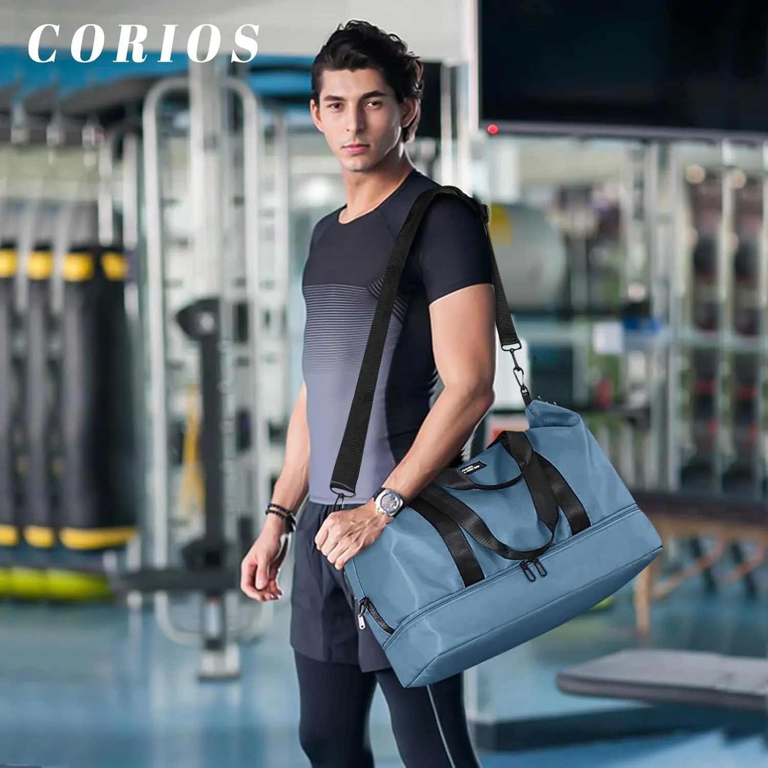 Travel Duffel Bag for Women and Men Foldable Weekender Overnight Bag
