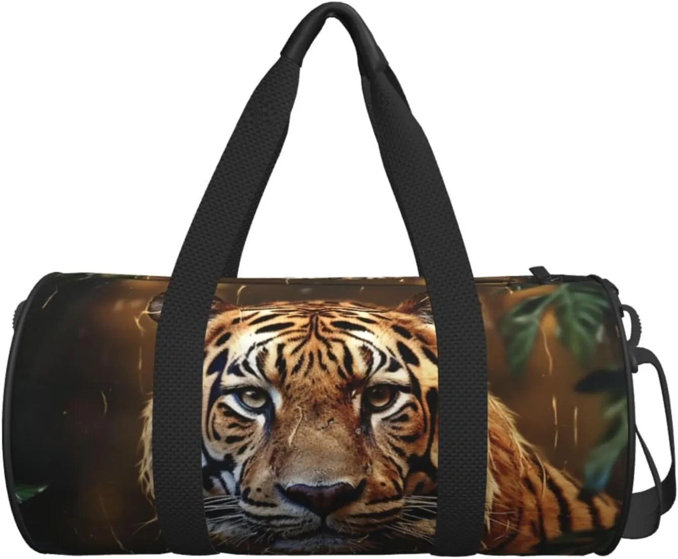 Travel Duffel Bag Leopard In The Woods Weekender Overnight Bag For Men Women Large Capacity Sports Gym Bag Canvas Carry On Tote Bags For Travel Yoga