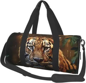 Travel Duffel Bag Leopard In The Woods Weekender Overnight Bag For Men Women Large Capacity Sports Gym Bag Canvas Carry On Tote Bags For Travel Yoga
