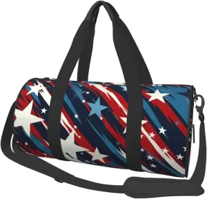 Travel Duffel Bag Stars Stripes Weekender Overnight Bag For Men Women Large Capacity Sports Gym Bag Canvas Carry On Tote Bags For Travel Yoga