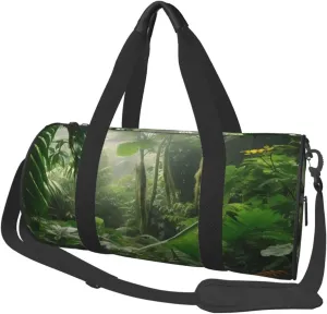 Travel Duffel Bag Tropical Rainforest Weekender Overnight Bag For Men Women Large Capacity Sports Gym Bag Canvas Carry On Tote Bags For Travel Yoga