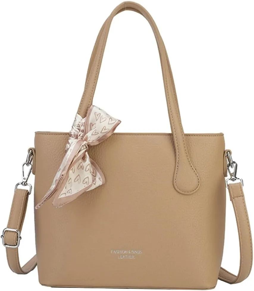 Trendy Shoulder Bag Hobo Purse For Women Vegan Leather Tote Handbag with Bow-tie Womens Crossbody Satchel Purse Travel 2025