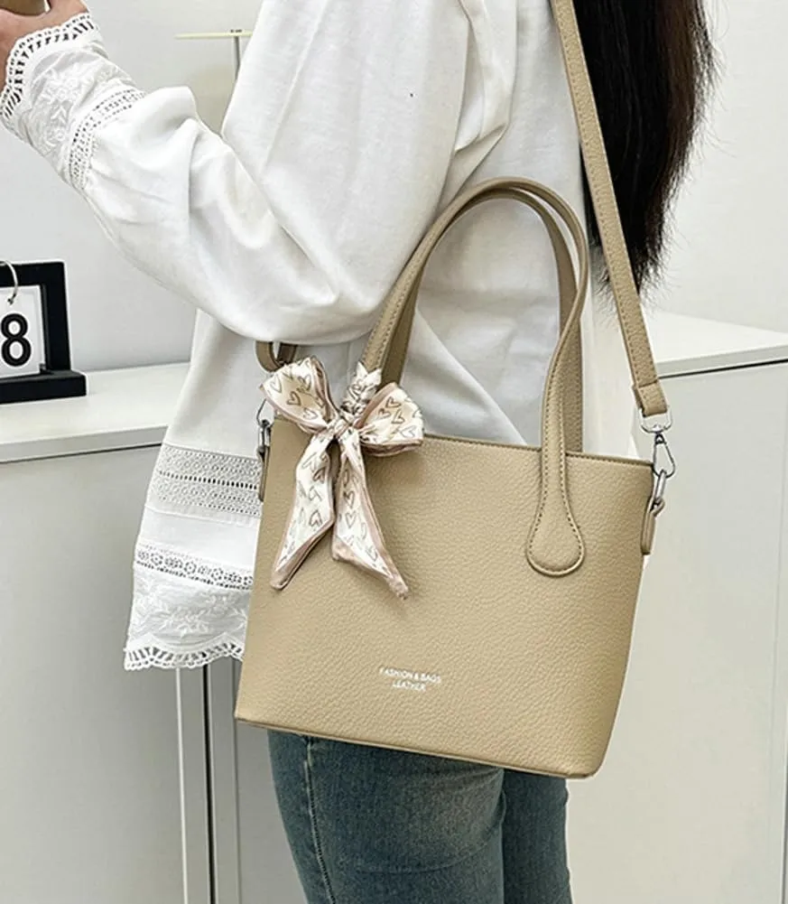 Trendy Shoulder Bag Hobo Purse For Women Vegan Leather Tote Handbag with Bow-tie Womens Crossbody Satchel Purse Travel 2025