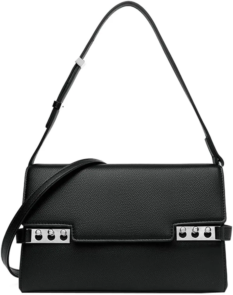 Trendy Vegan Leather Clutch Purses for Women Small Crossbody Shoulder Bag Ladies Top-Handle Handbags Satchels 2025