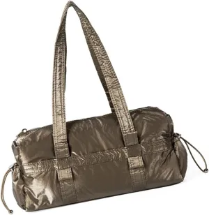 Trendy Women Shoulder Bag Top Handle Handbag Commuting Bag Large Capacity Underarm Bag PU Leather Armpit Bag