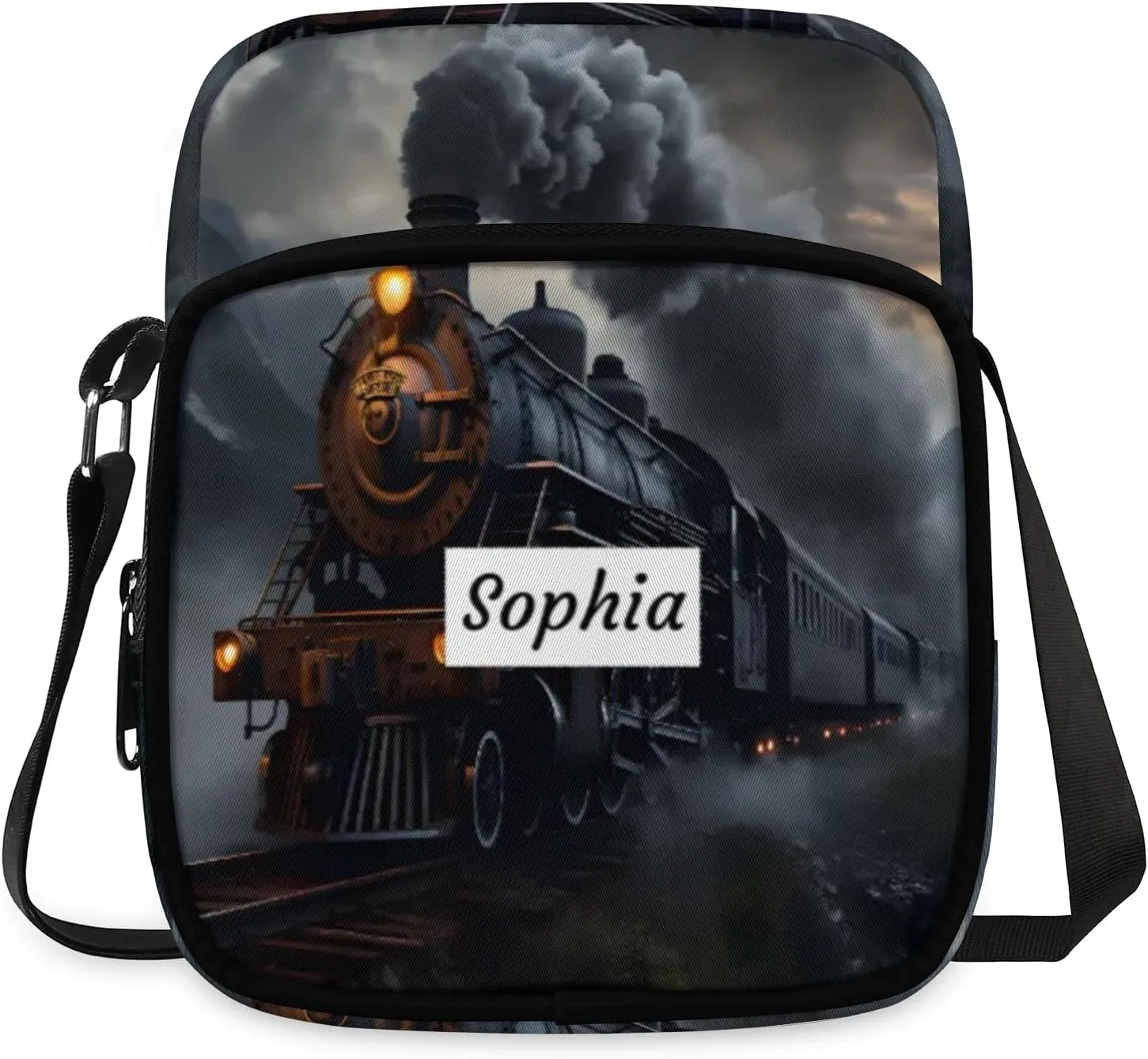 TropicalLife Personalized Crossbody Bag for Women Men Custom Name Messenger Bags