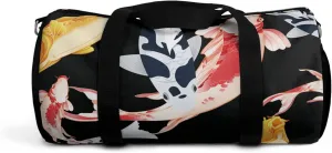 TSmartArt Koi Pond. Black Duffel Bag 19" | 23"