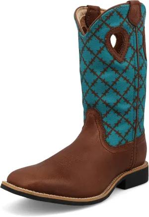 Twisted X Kid's Top Hand, Wide Square Toe