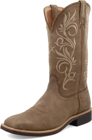 Twisted X Women's 11" Top Hand, Wide Square Toe