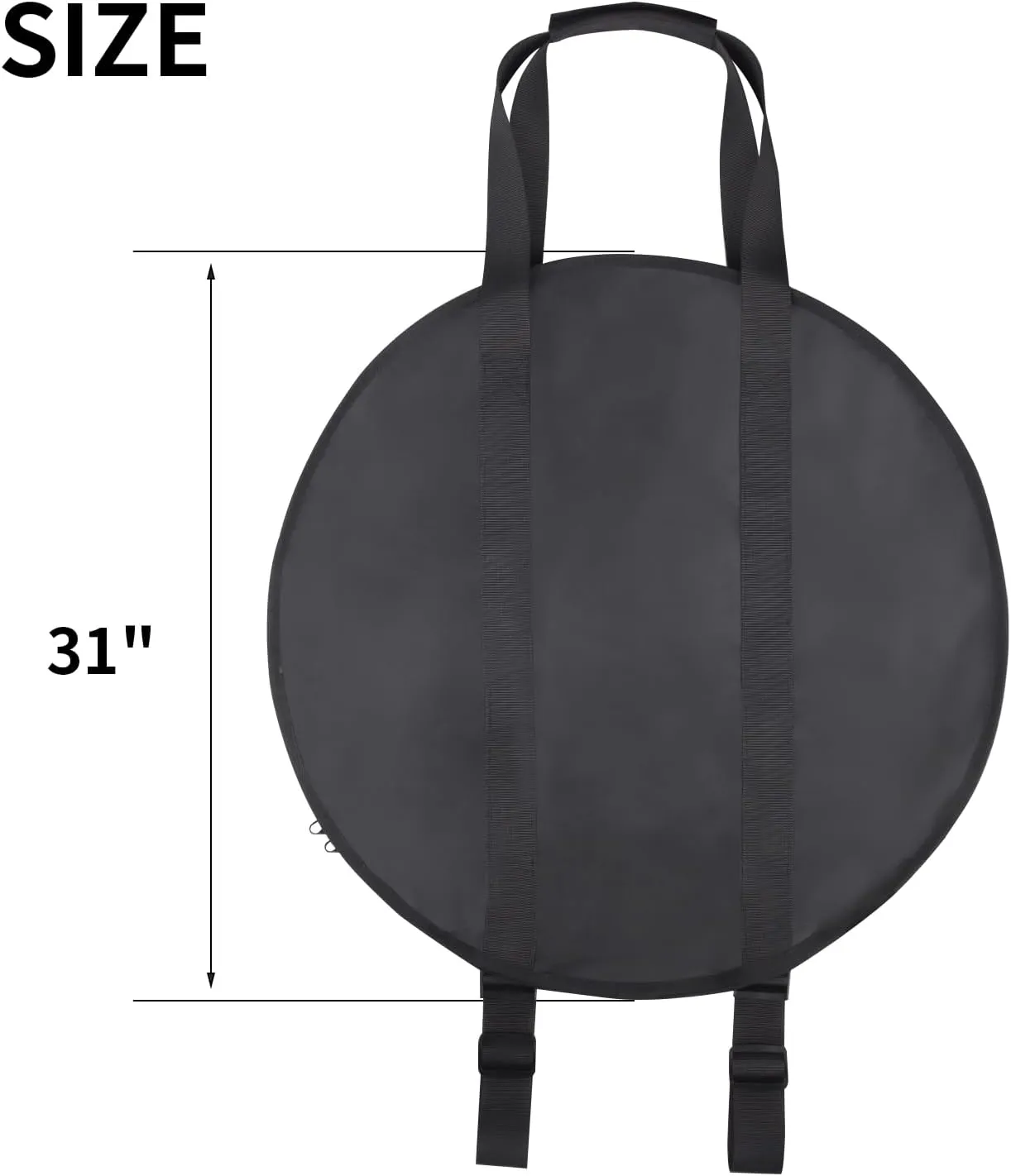 UCEDER Backpack Heat Deflector Carry Bag for Solo Stove,Heat Deflector for Fire Pit Transport and Storage Case Compatible with Yukon 27" Deflector（31" Diameter）