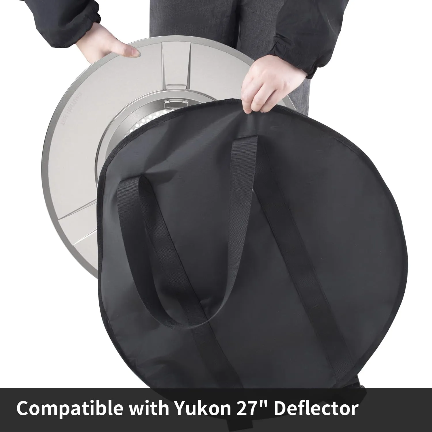 UCEDER Backpack Heat Deflector Carry Bag for Solo Stove,Heat Deflector for Fire Pit Transport and Storage Case Compatible with Yukon 27" Deflector（31" Diameter）