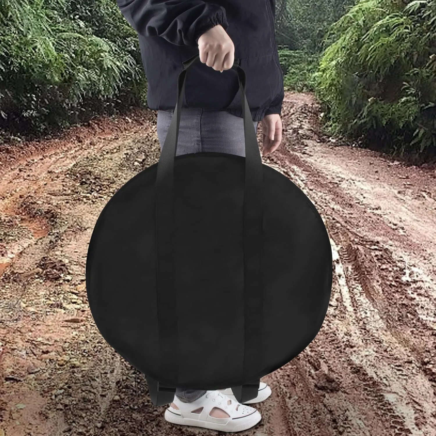UCEDER Backpack Heat Deflector Carry Bag for Solo Stove,Heat Deflector for Fire Pit Transport and Storage Case Compatible with Yukon 27" Deflector（31" Diameter）