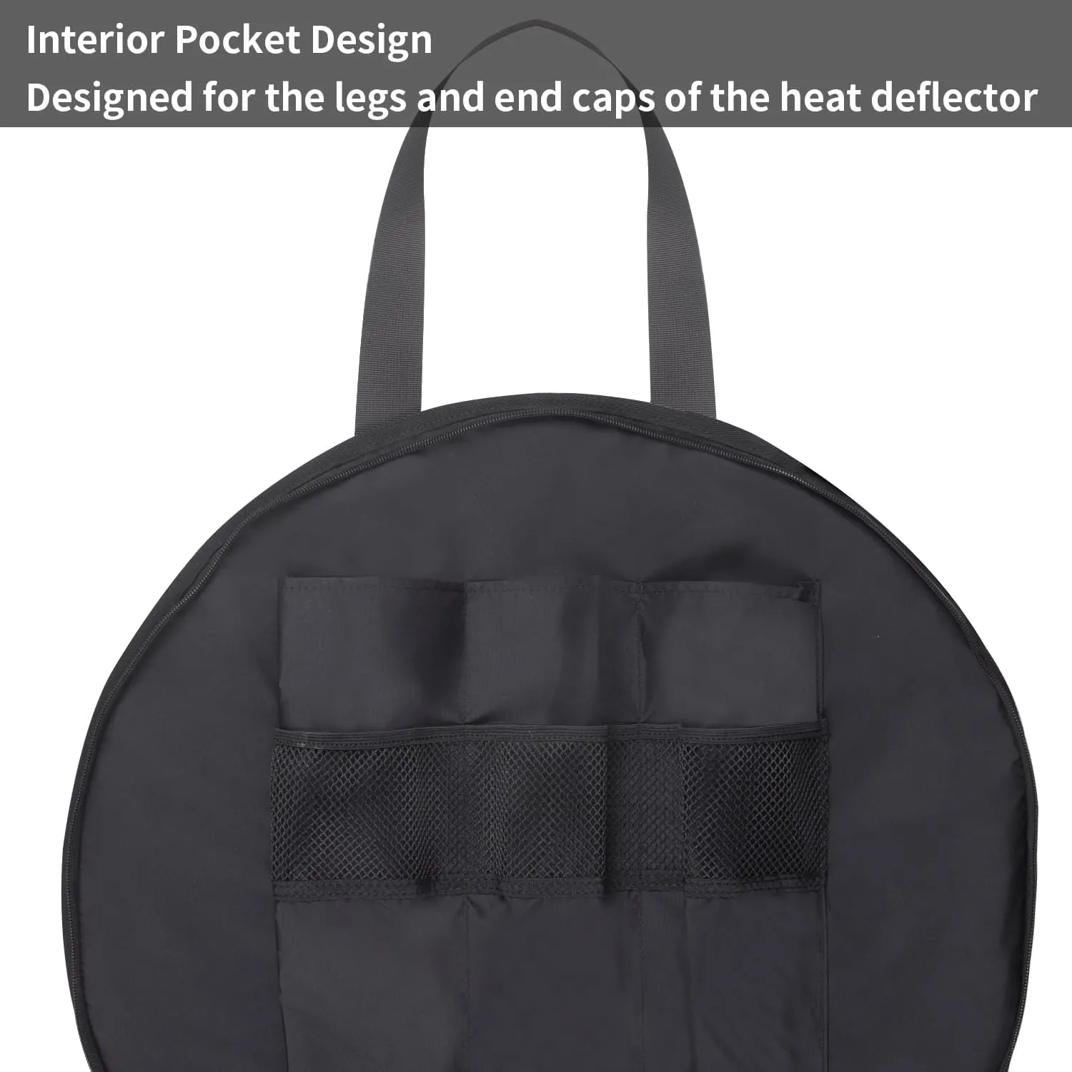 UCEDER Backpack Heat Deflector Carry Bag for Solo Stove,Heat Deflector for Fire Pit Transport and Storage Case Compatible with Yukon 27" Deflector（31" Diameter）