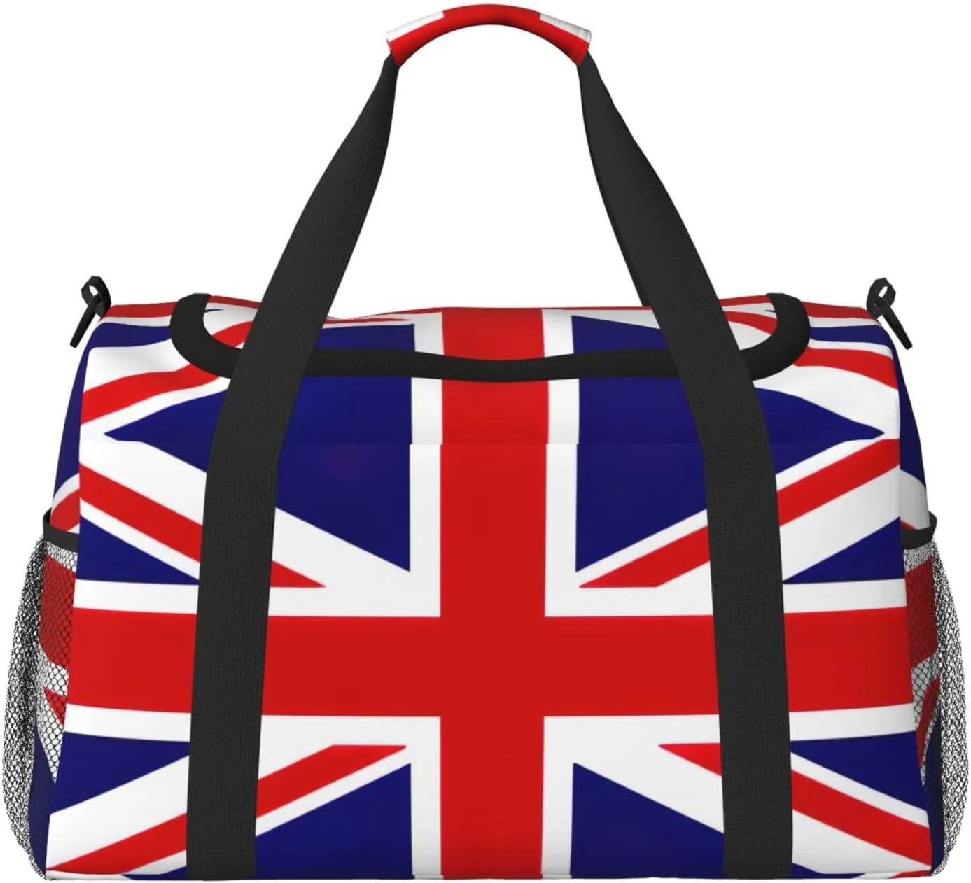 UK Flag Print Everyday Use Travel Duffle Bag Large Capacity Travel Bag Stylish Functional Bag